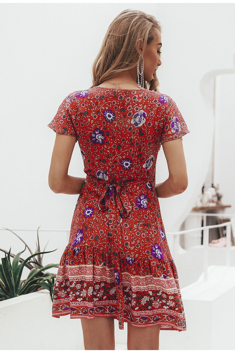 Floral Mini Summer Dress