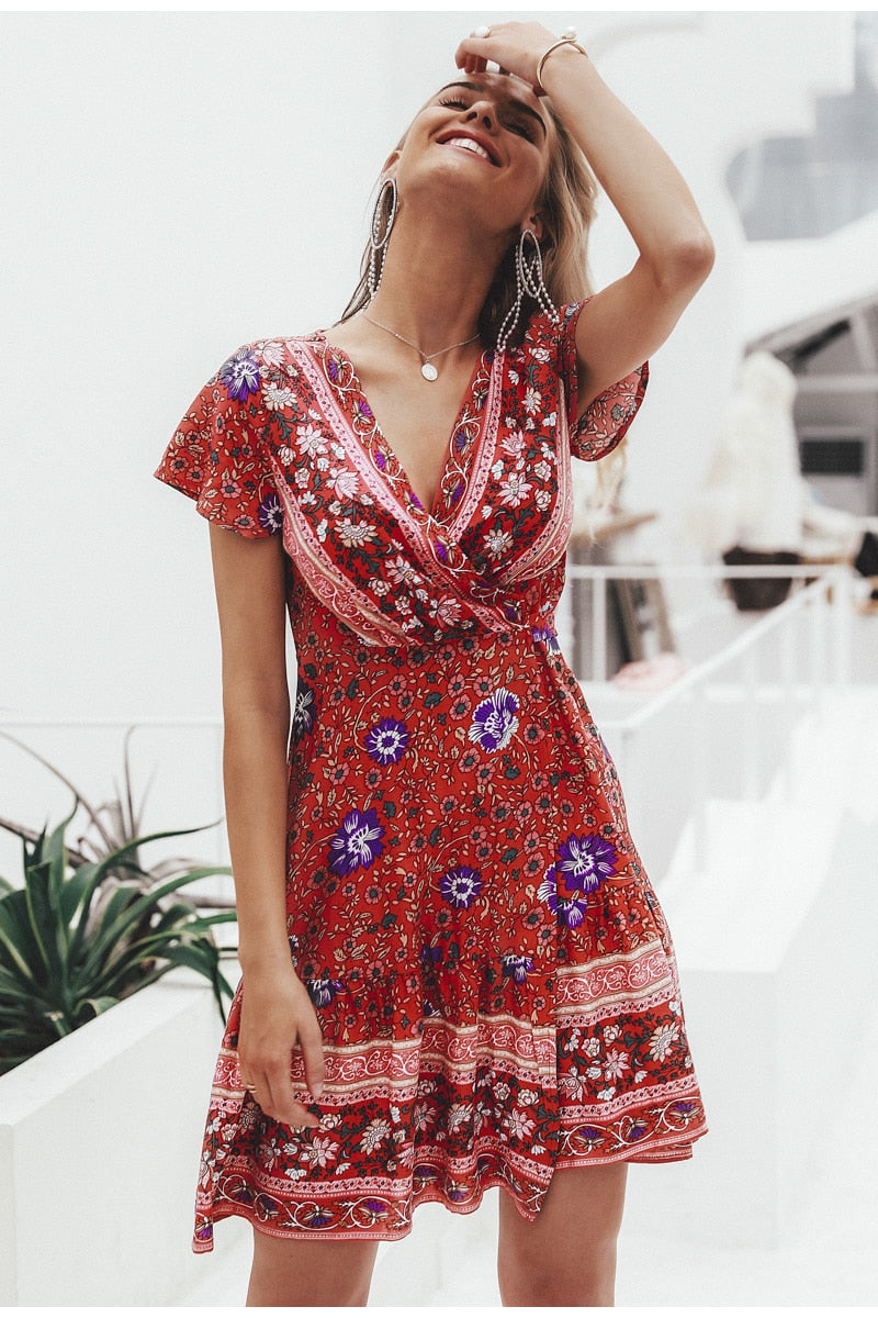 Floral Mini Summer Dress