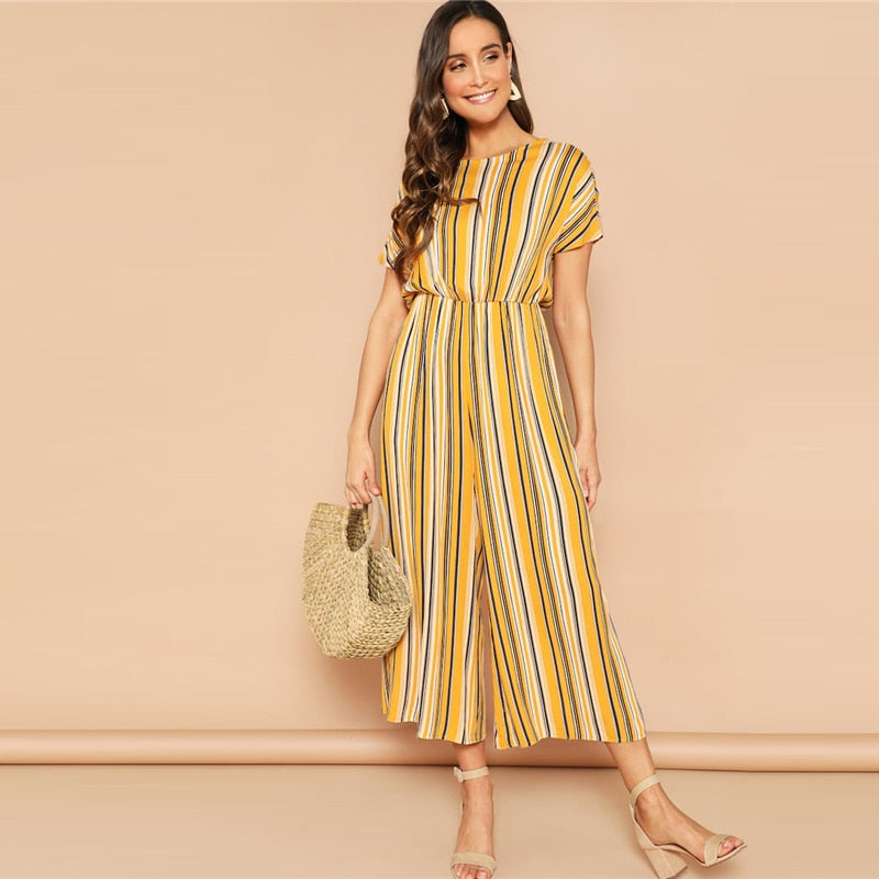 Nia Stripe Jumpsuit