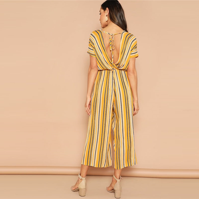 Nia Stripe Jumpsuit