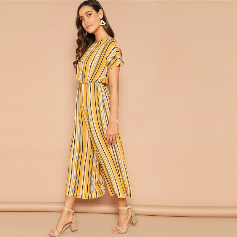 Nia Stripe Jumpsuit