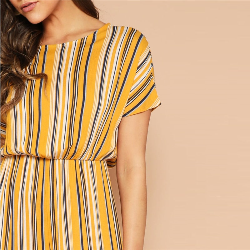 Nia Stripe Jumpsuit